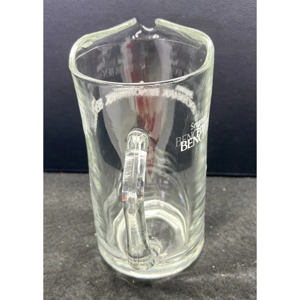 Vintage Clear Glass SEAGRAM's BENCHMARK‎ Pitcher